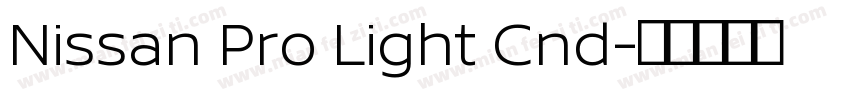 Nissan Pro Light Cnd字体转换